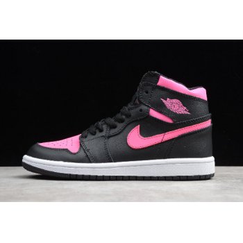 2019 Air Jordan 1 Retro High BP Black Hyper Pink Kids' sizing 332148-019 Shoes